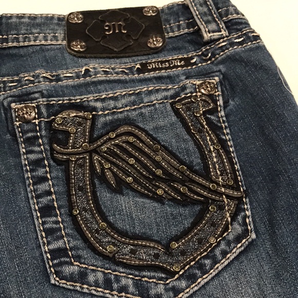 Miss Me Signature Capri Cropped Jeans Size 31 - Picture 7 of 16